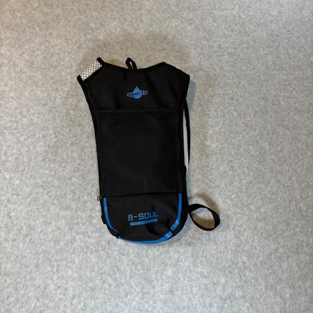 B-Soul Hydration Backpack Unisex OS Black Excellent Cycling Water Bladder Pack